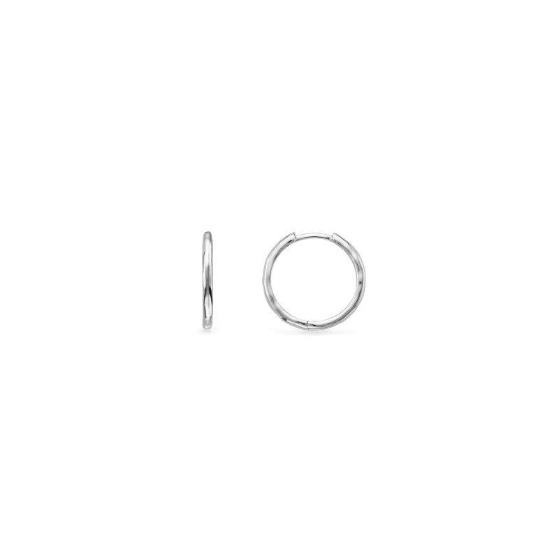 Hammered Hoop Earring (Silver) sold by Abbott Lyon