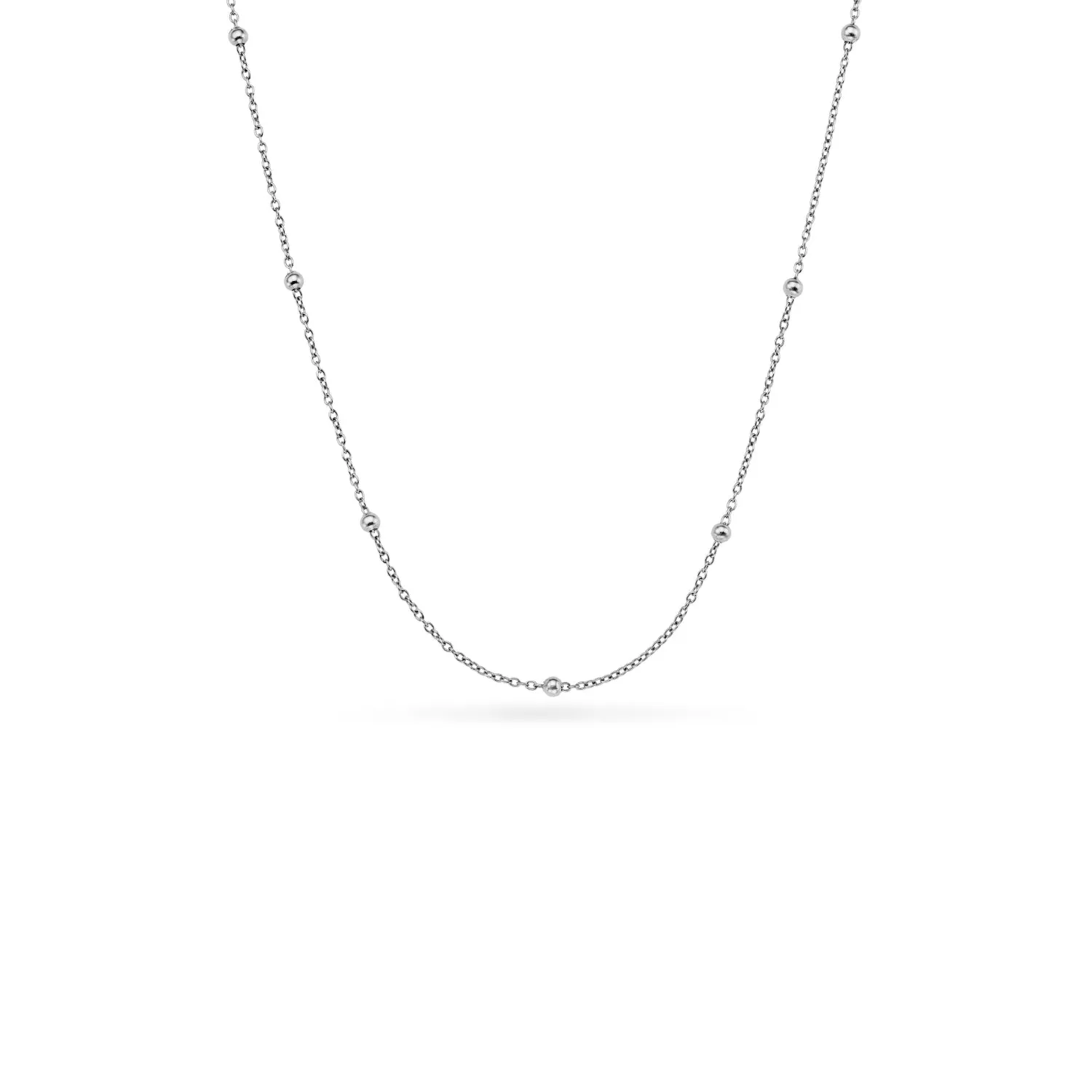 Layering Sphere Chain Necklace (Silver) sold by Abbott Lyon product image thumbnail 3