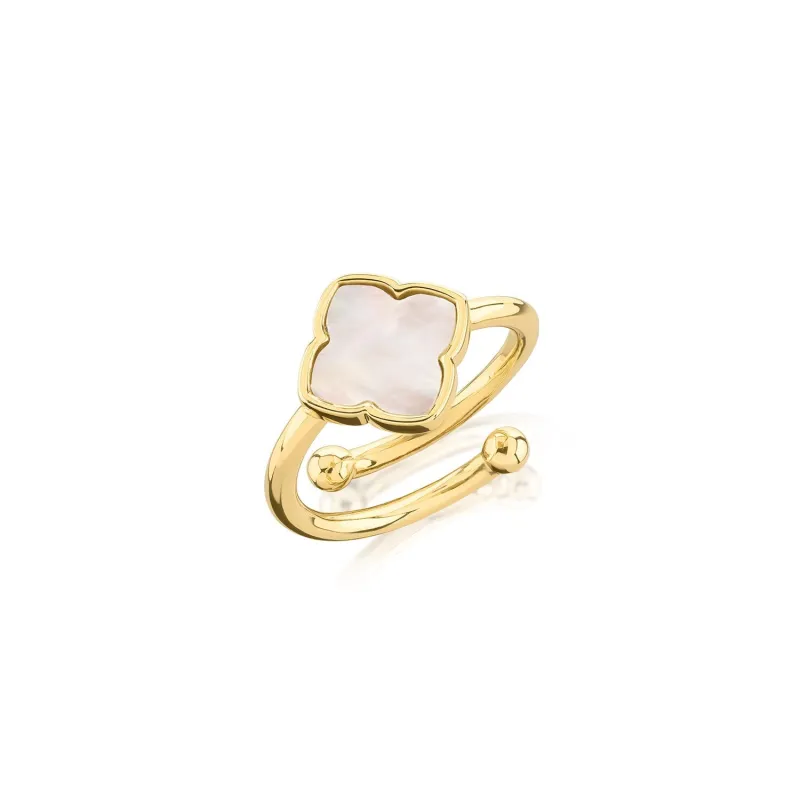 Pearl Clover Ring (Gold) sold by Abbott Lyon