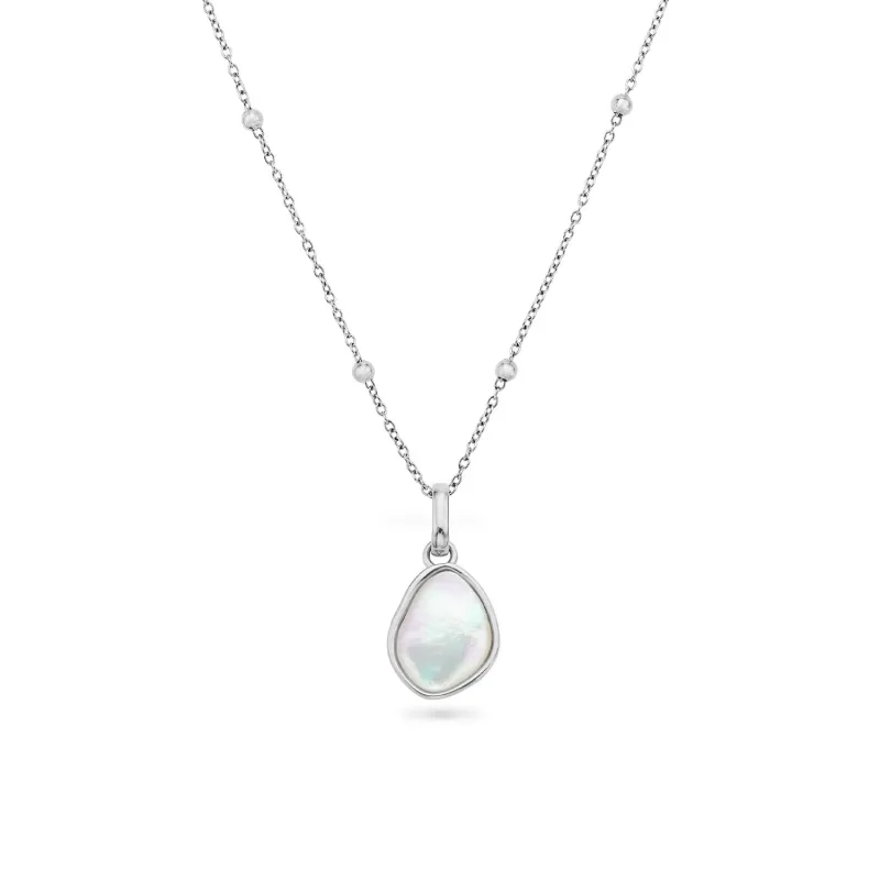 Organic Moonstone Necklace (Silver) sold by Abbott Lyon