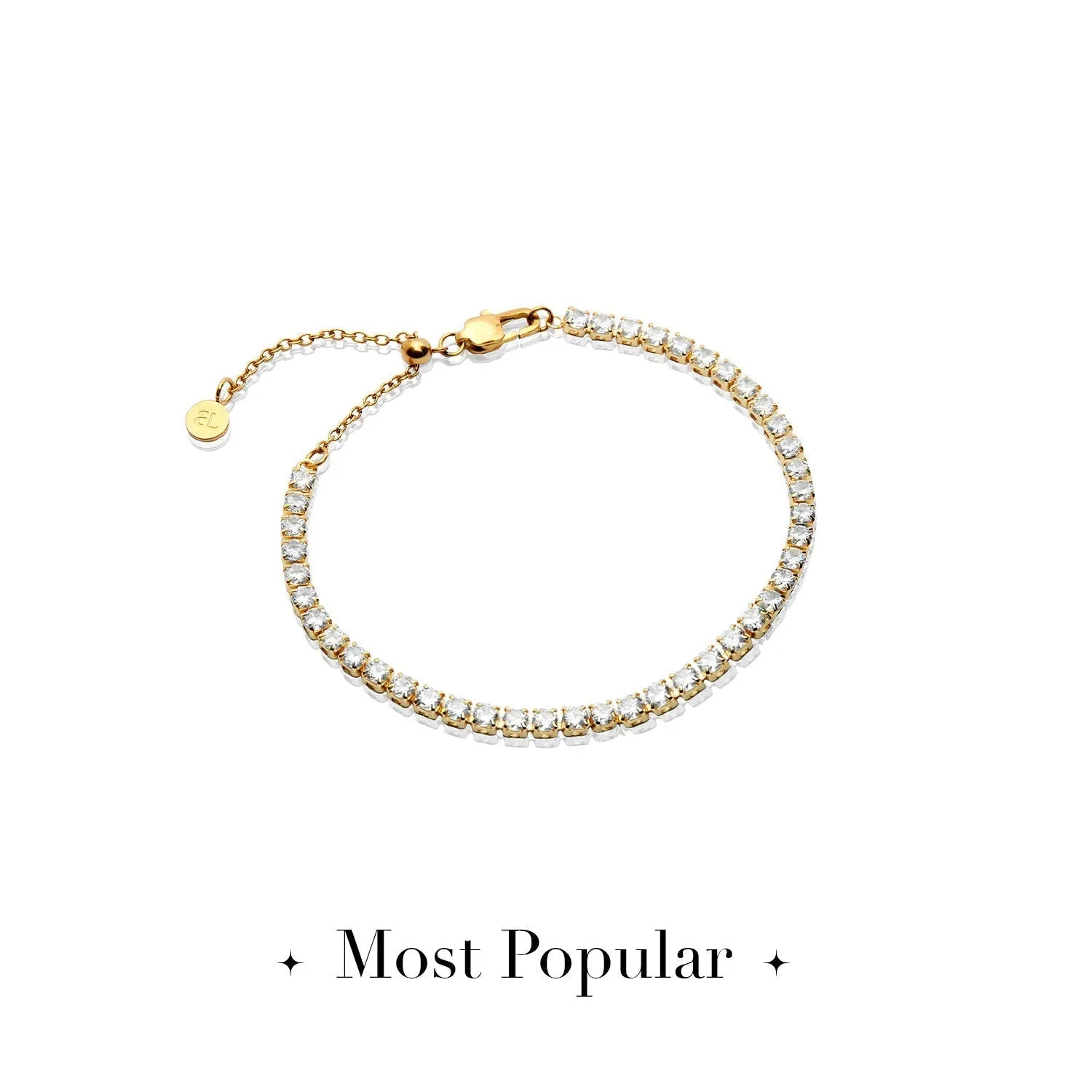 Tennis Bracelet (Gold) sold by Abbott Lyon product image thumbnail 2