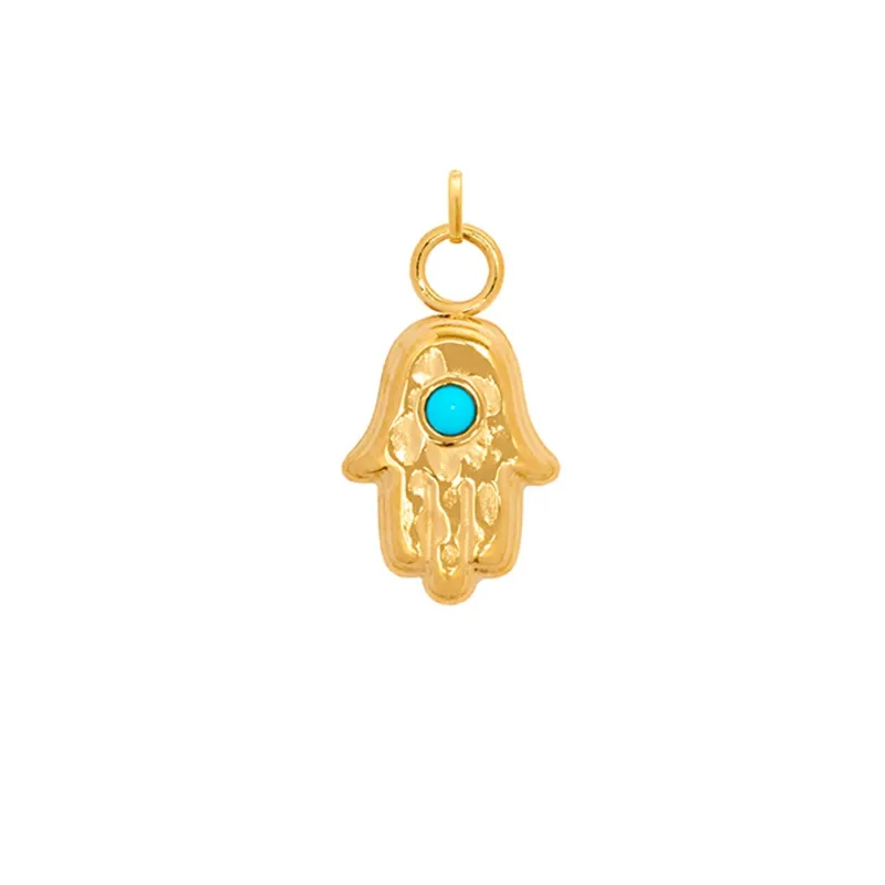 Hamsa Hand Charm (Gold) sold by Abbott Lyon