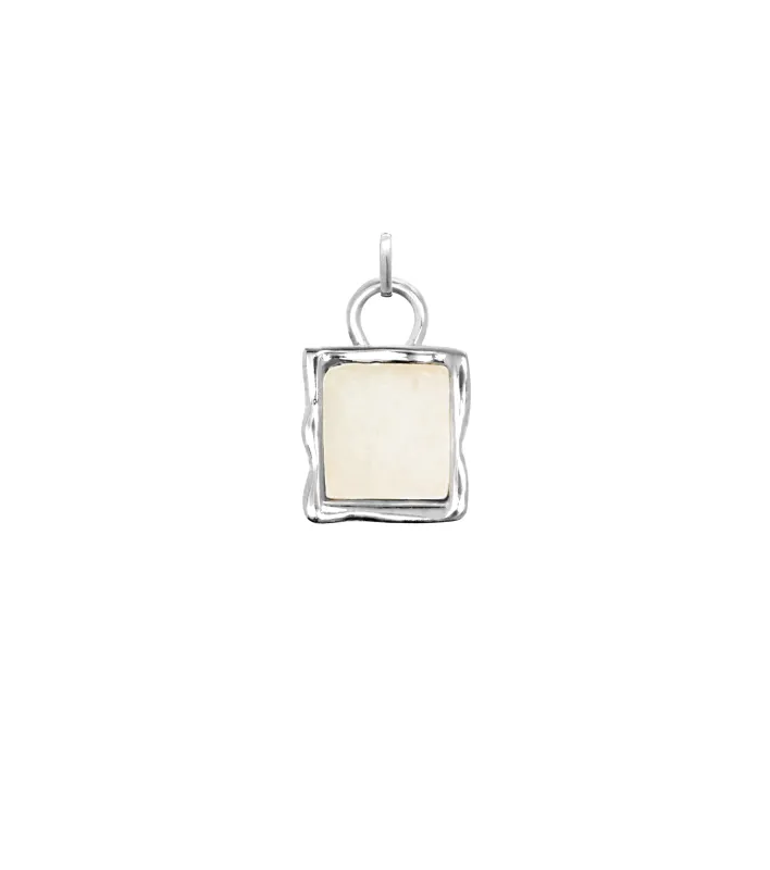 Molten Moonstone Charm (Silver) made by Abbott Lyon