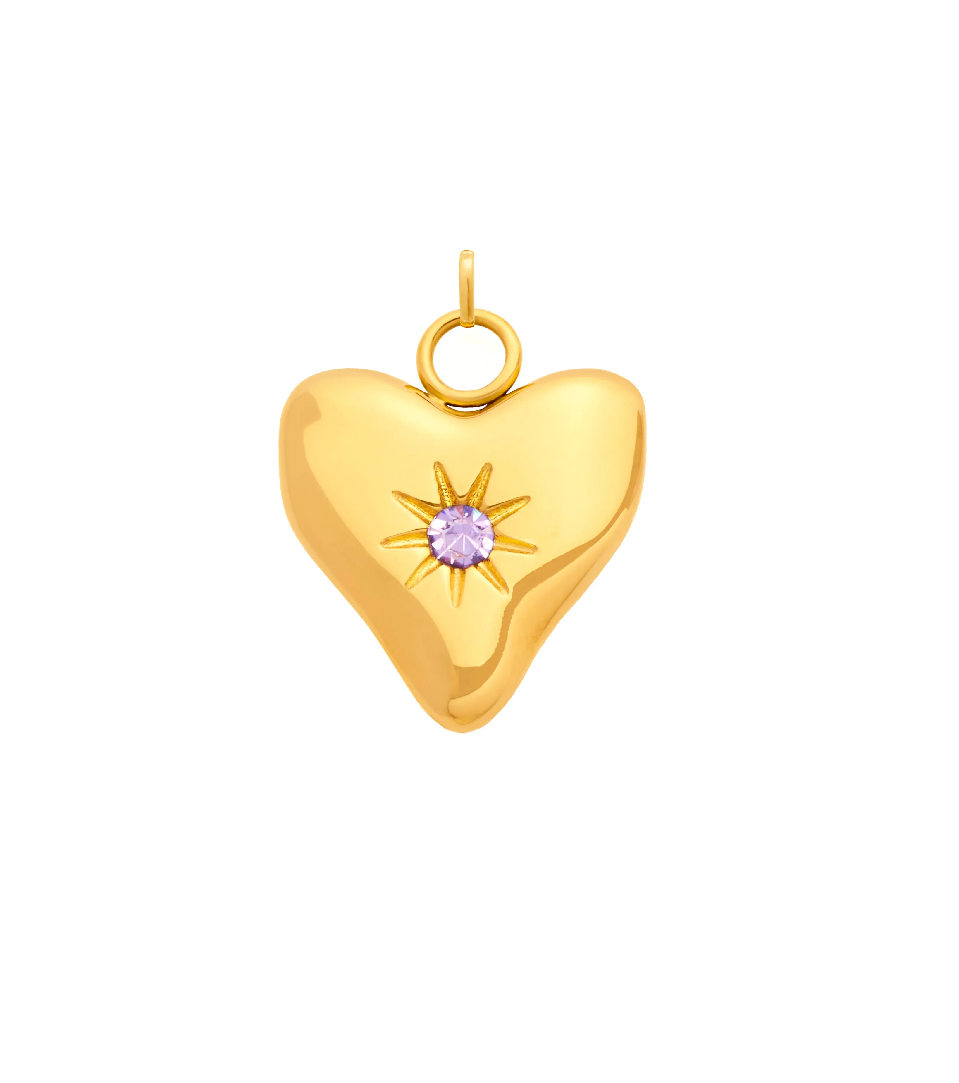 Molten Heart Birthstone Charm (Gold) sold by Abbott Lyon product image thumbnail 5