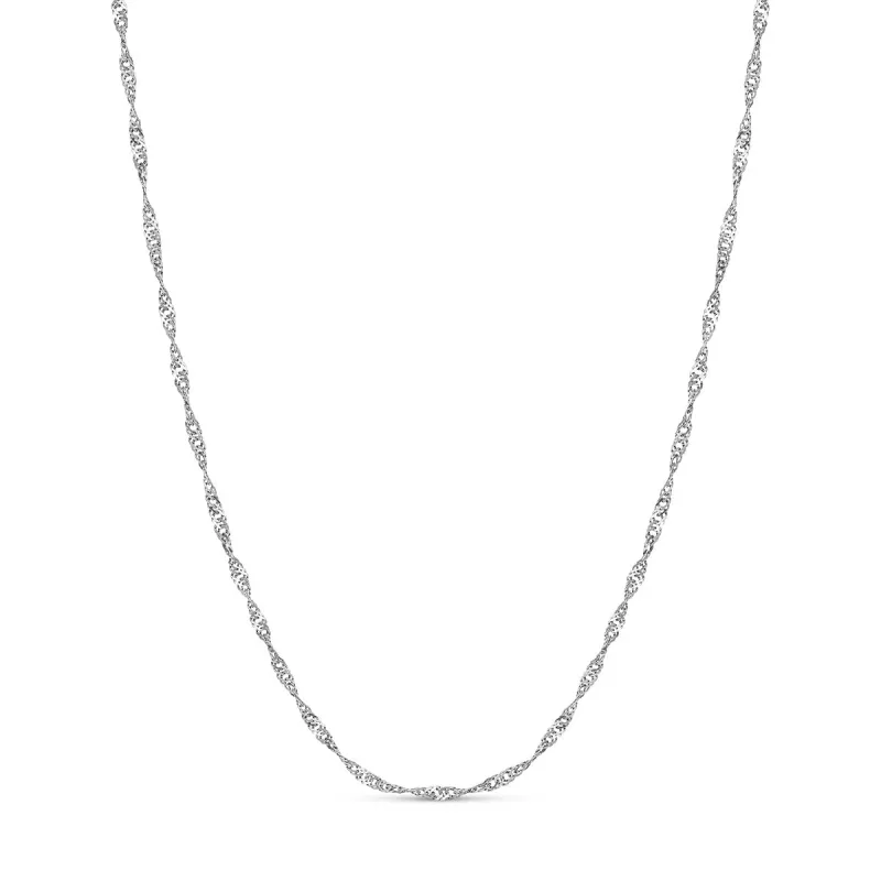 Layering Twisted Chain Necklace (Silver) sold by Abbott Lyon