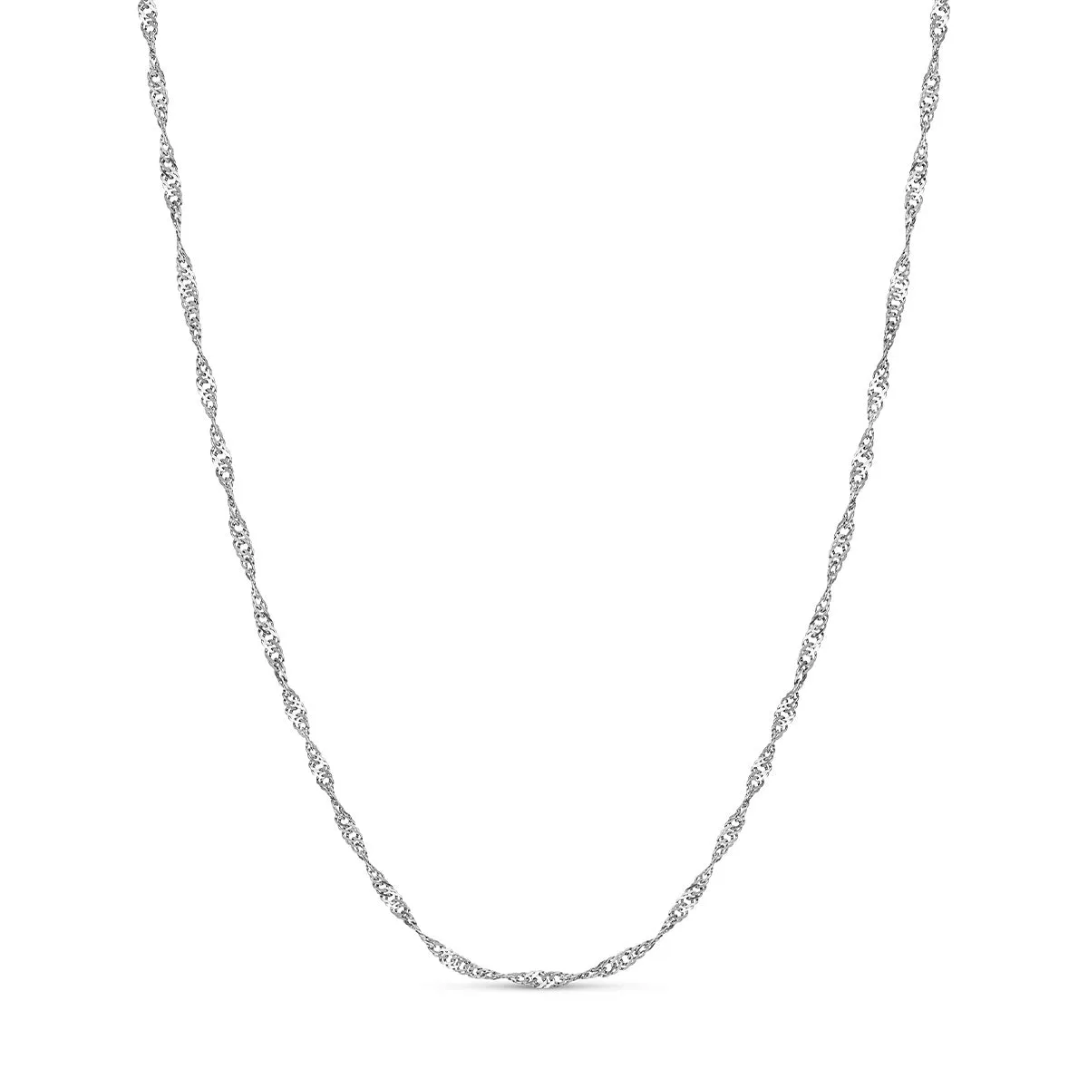 Twisted Chain Necklace (Silver) sold by Abbott Lyon