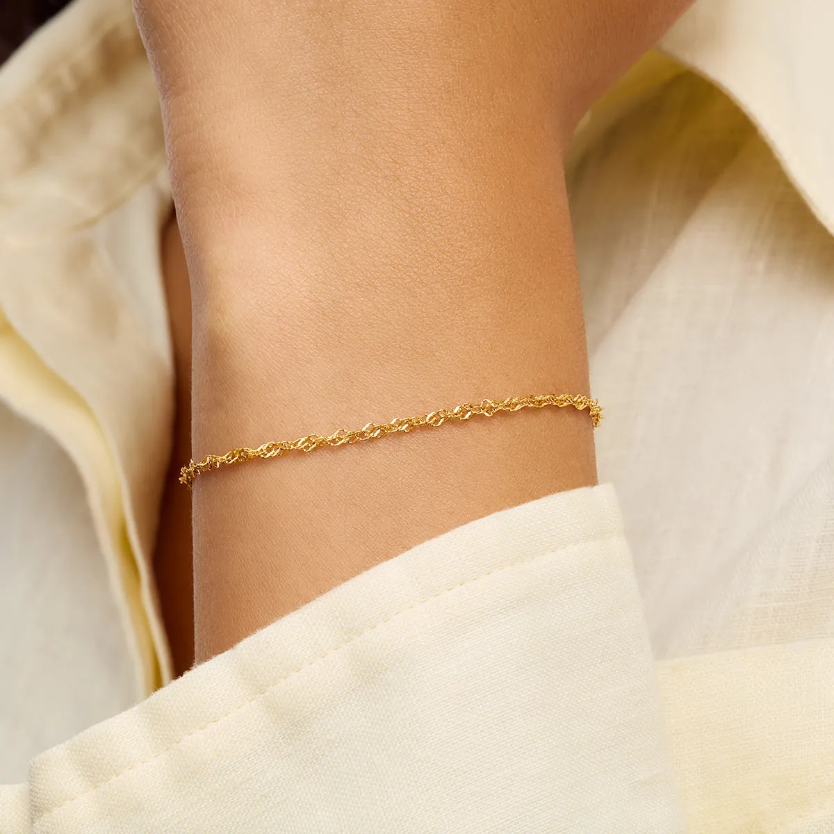 Twisted Chain Bracelet (Gold) sold by Abbott Lyon product image thumbnail 2