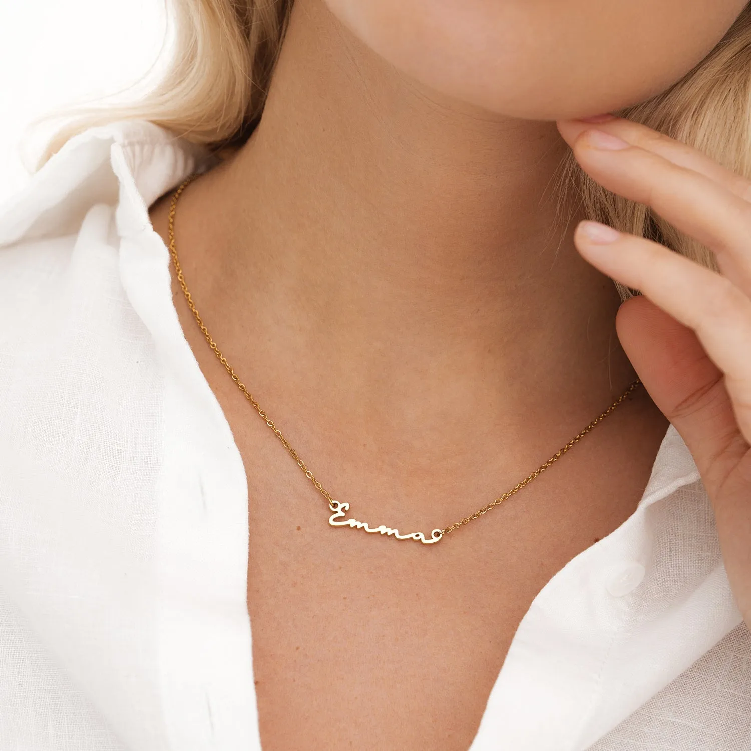 Signature Name Necklace - Gold sold by Abbott Lyon product image thumbnail 2