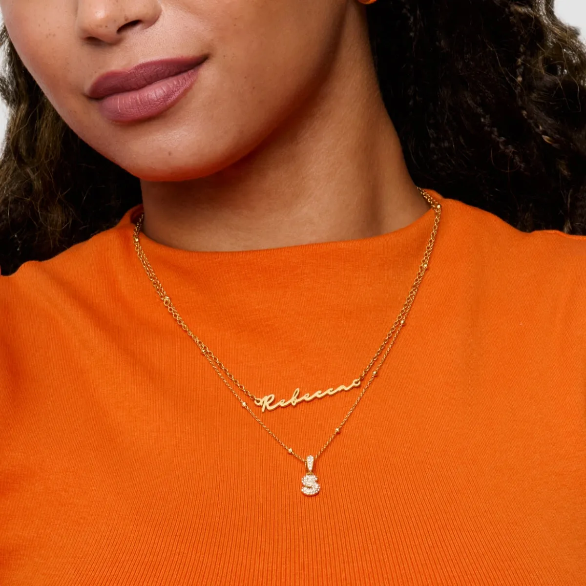 Signature Name Necklace - Gold sold by Abbott Lyon product image thumbnail 3