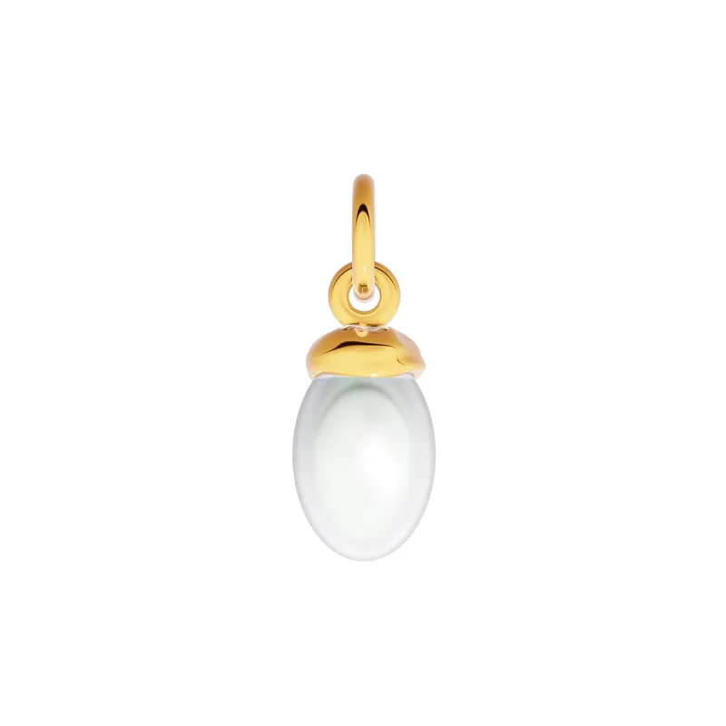 Made Mine Fine Charm - Organic Pearl (Gold) sold by Abbott Lyon