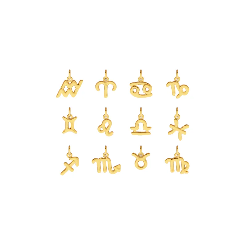 Made Mine Fine Charm - Molten Zodiac (Gold) sold by Abbott Lyon