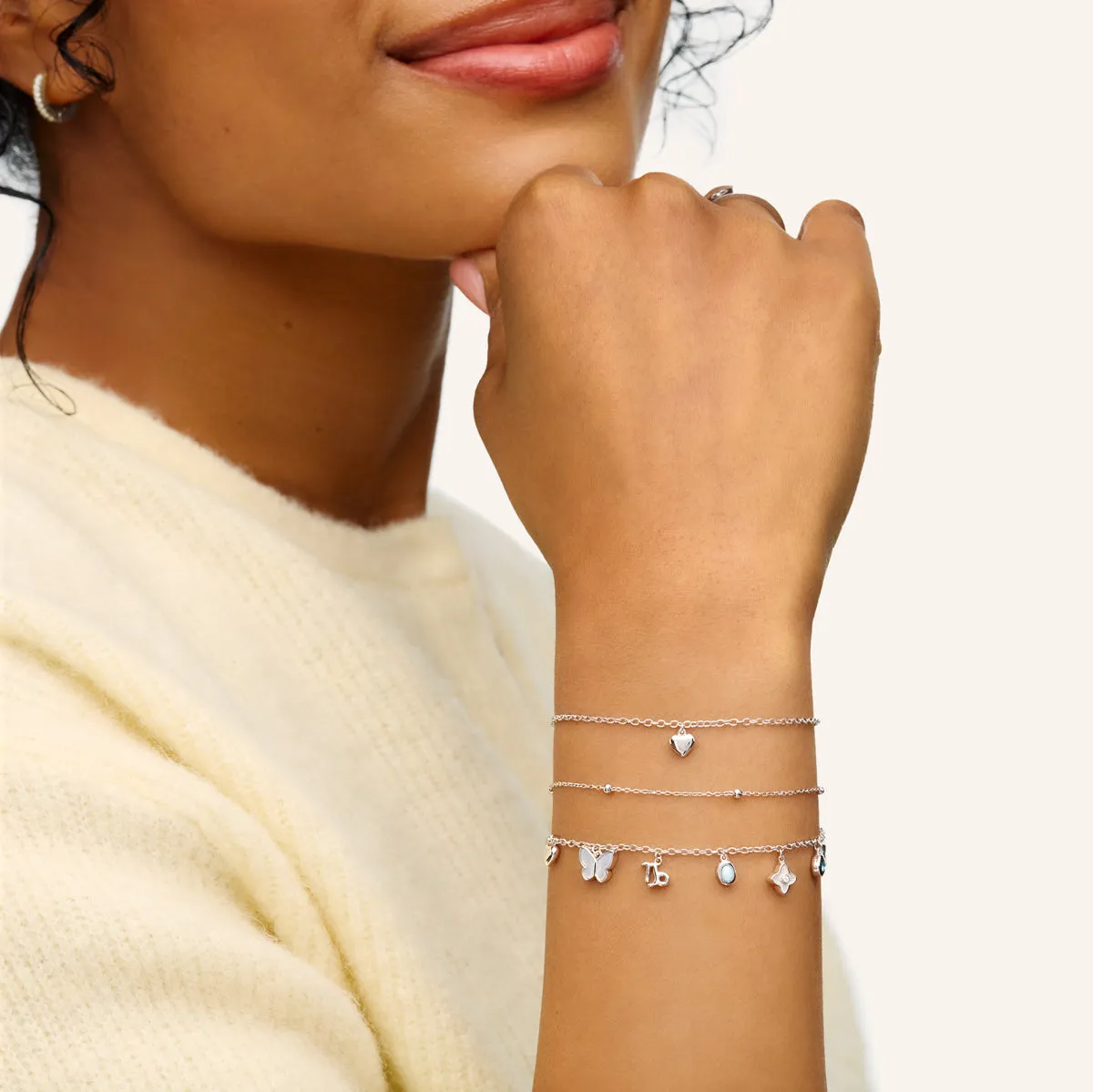 Fine Molten Heart Bracelet (Silver) sold by Abbott Lyon product image thumbnail 3