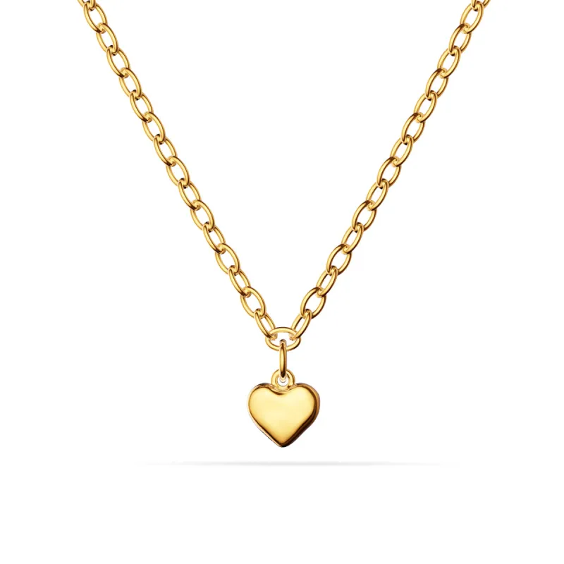 Fine Molten Heart Necklace (Gold) sold by Abbott Lyon