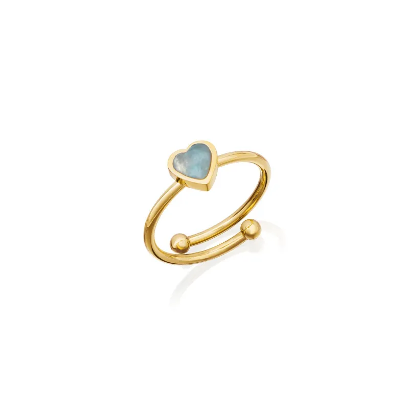 Blue Heart Ring (Gold) sold by Abbott Lyon