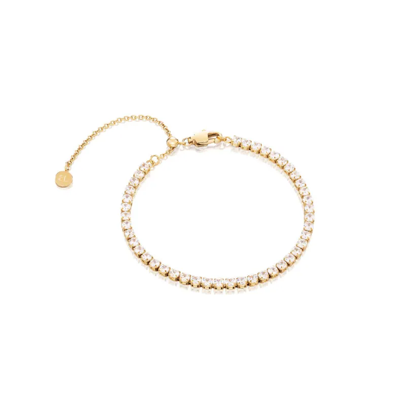 Mini Tennis Chain Bracelet (Gold) sold by Abbott Lyon