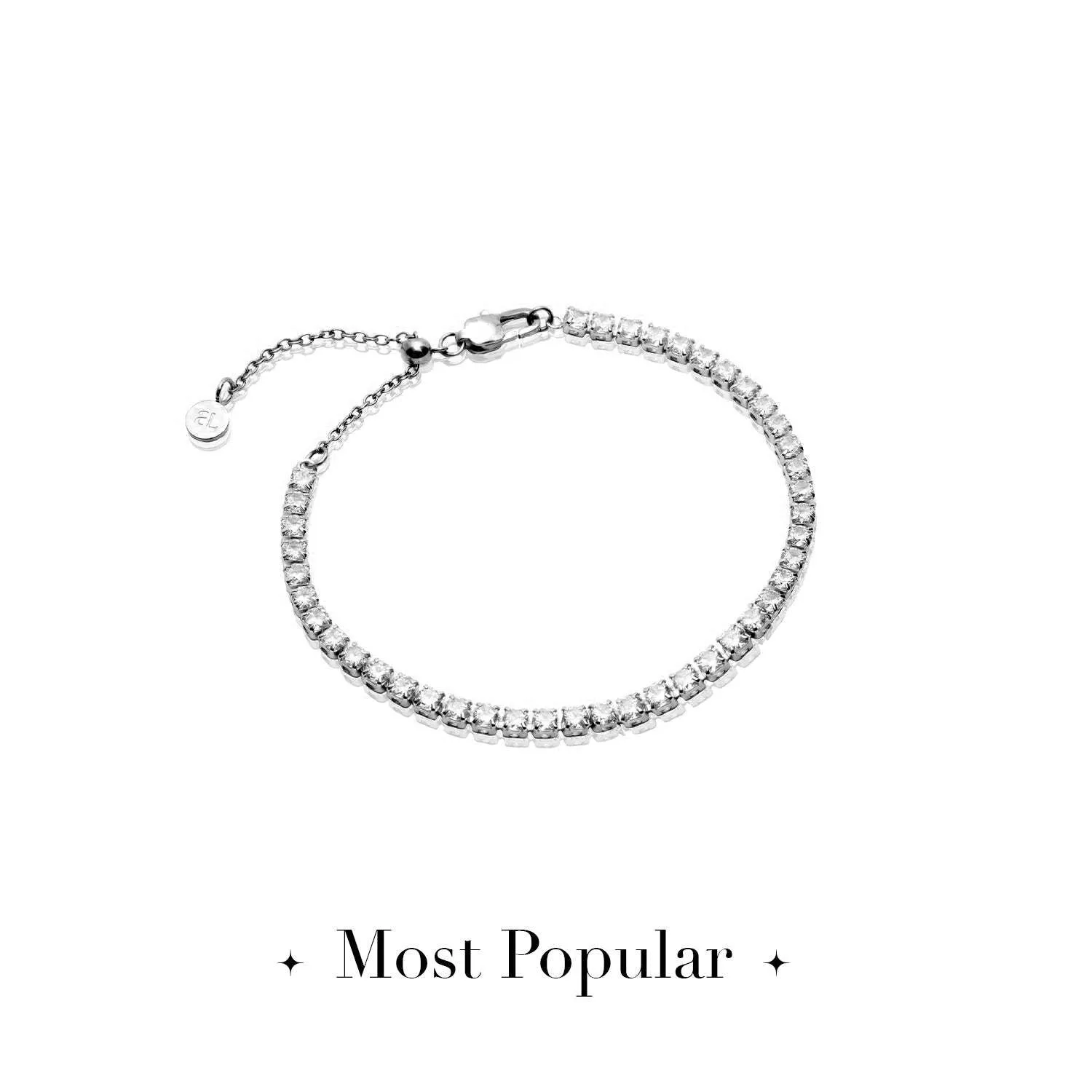 Mini Tennis Chain Bracelet (Silver) sold by Abbott Lyon product image thumbnail 3