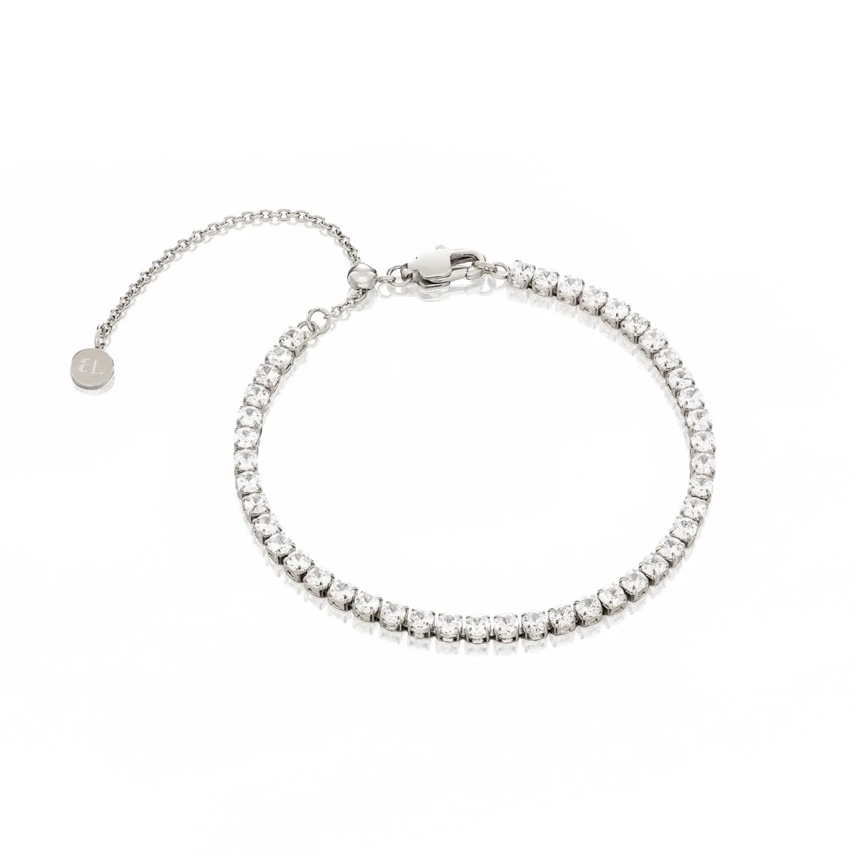 Mini Tennis Chain Bracelet (Silver) sold by Abbott Lyon