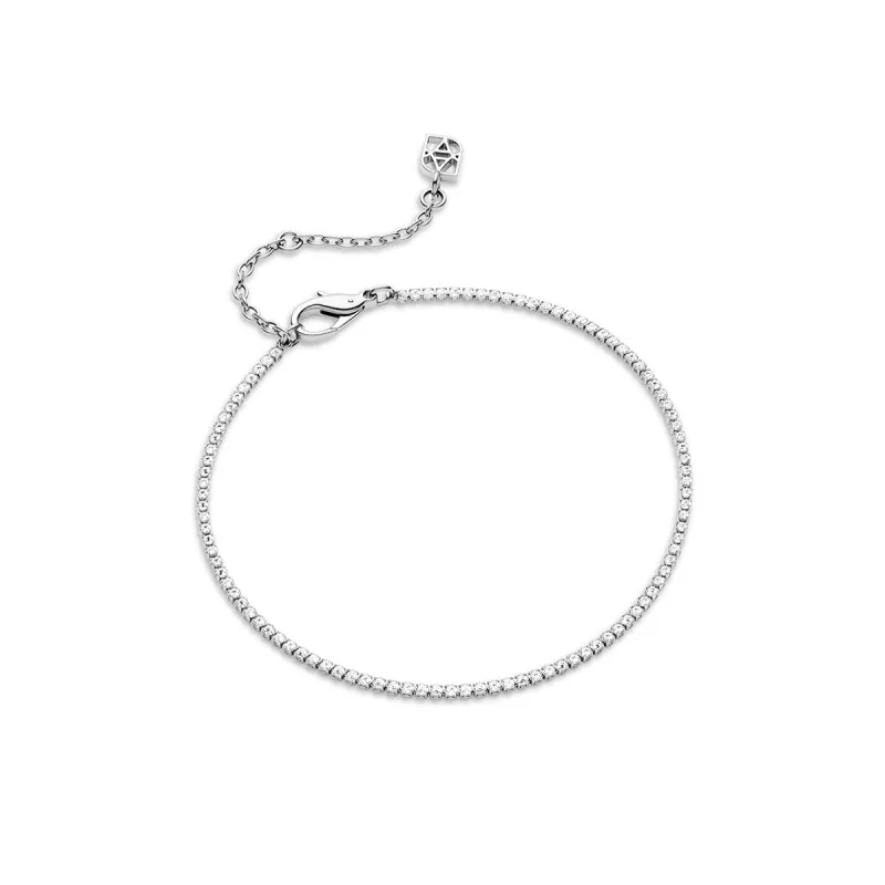 Mini Tennis Chain Bracelet (Silver) sold by Abbott Lyon