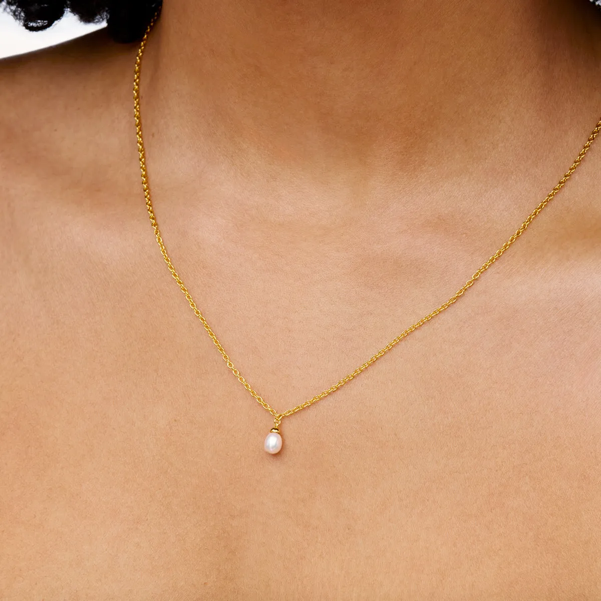 Fine Organic Pearl Necklace (Gold) sold by Abbott Lyon product image thumbnail 2