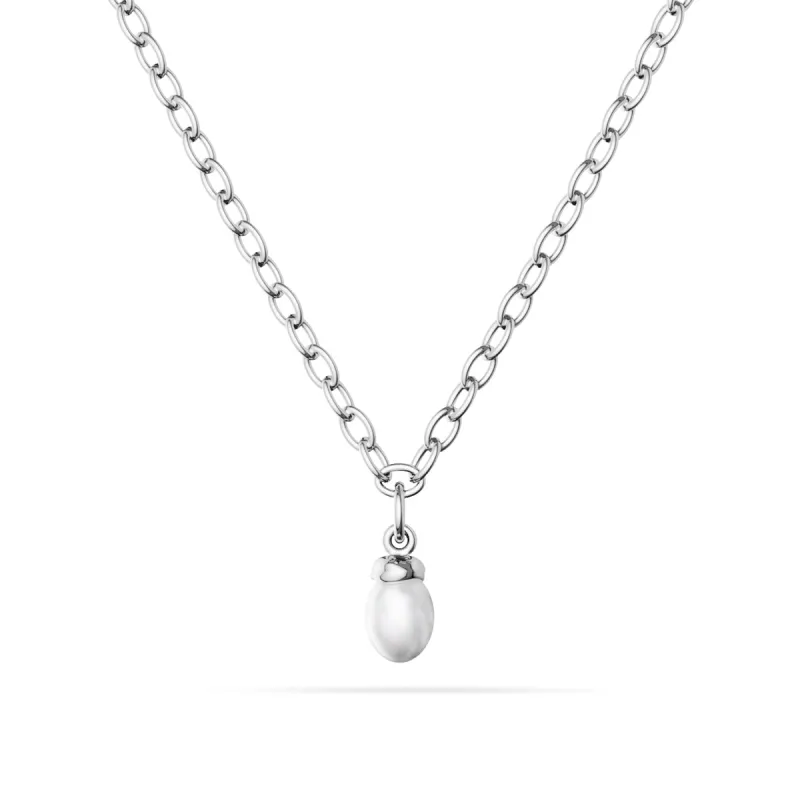 Fine Organic Pearl Necklace (Silver) sold by Abbott Lyon