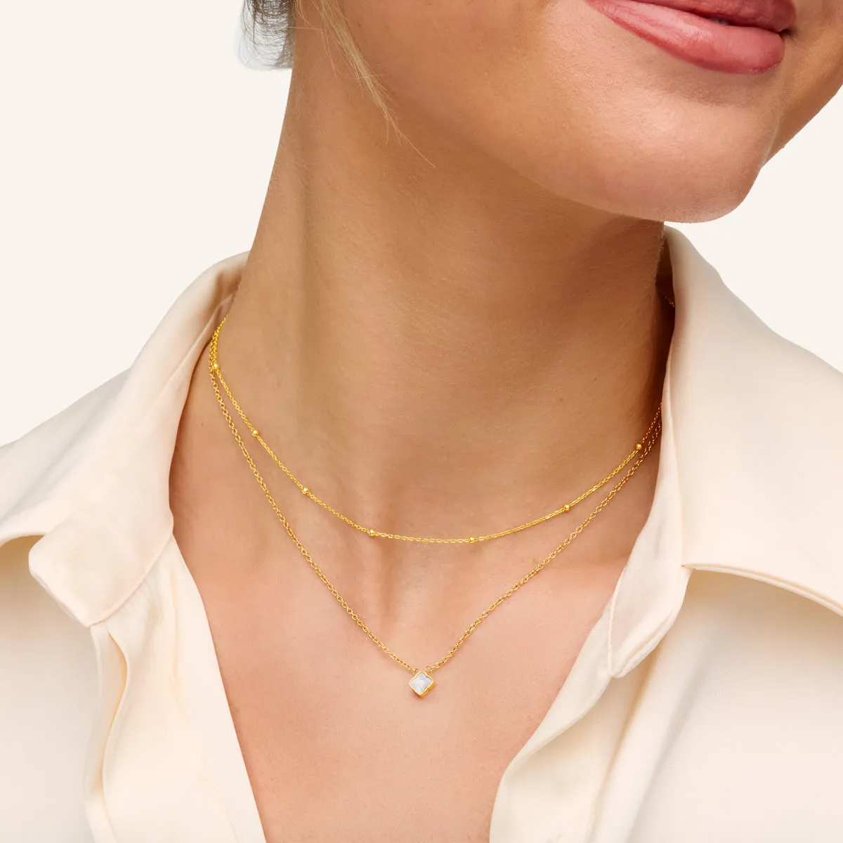 Fine Sphere Chain Necklace (Gold) sold by Abbott Lyon product image thumbnail 3