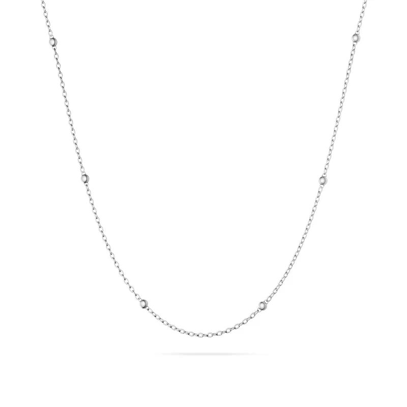 Fine Sphere Chain Necklace (Silver) sold by Abbott Lyon