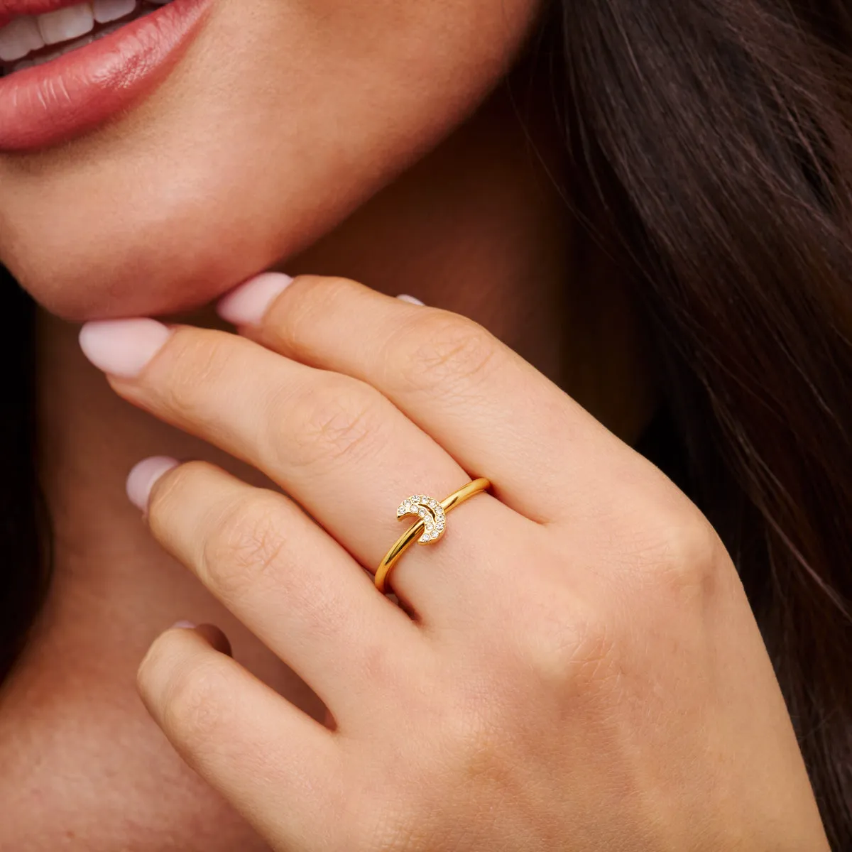 Moon and Back Star Ring (Gold) sold by Abbott Lyon product image thumbnail 4