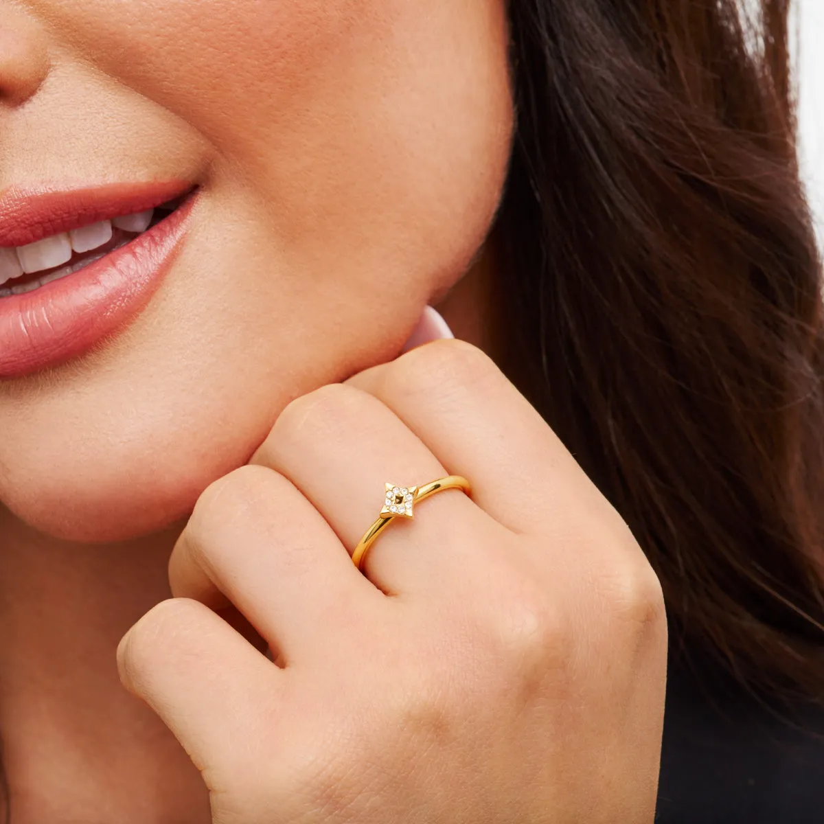 Moon and Back Star Ring (Gold) sold by Abbott Lyon product image thumbnail 3