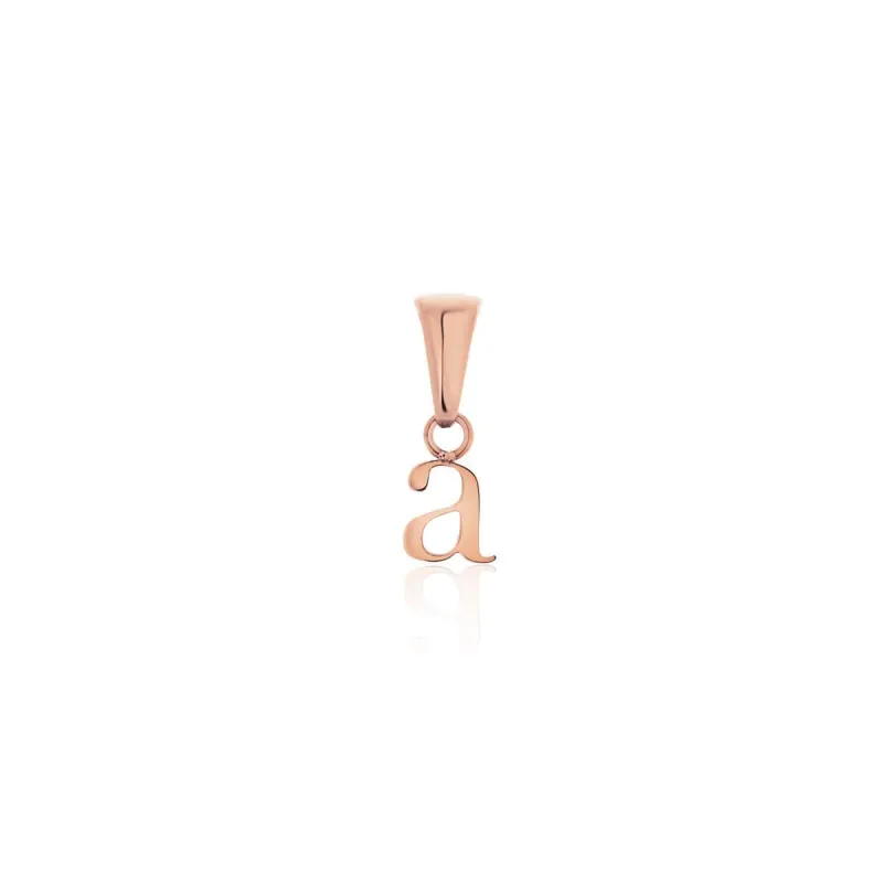 Lowercase Initial Pendant (Rose Gold) sold by Abbott Lyon