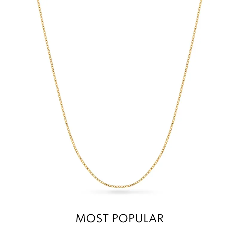 Layering Fine Chain Necklace 16-18 in (Gold) made by Abbott Lyon