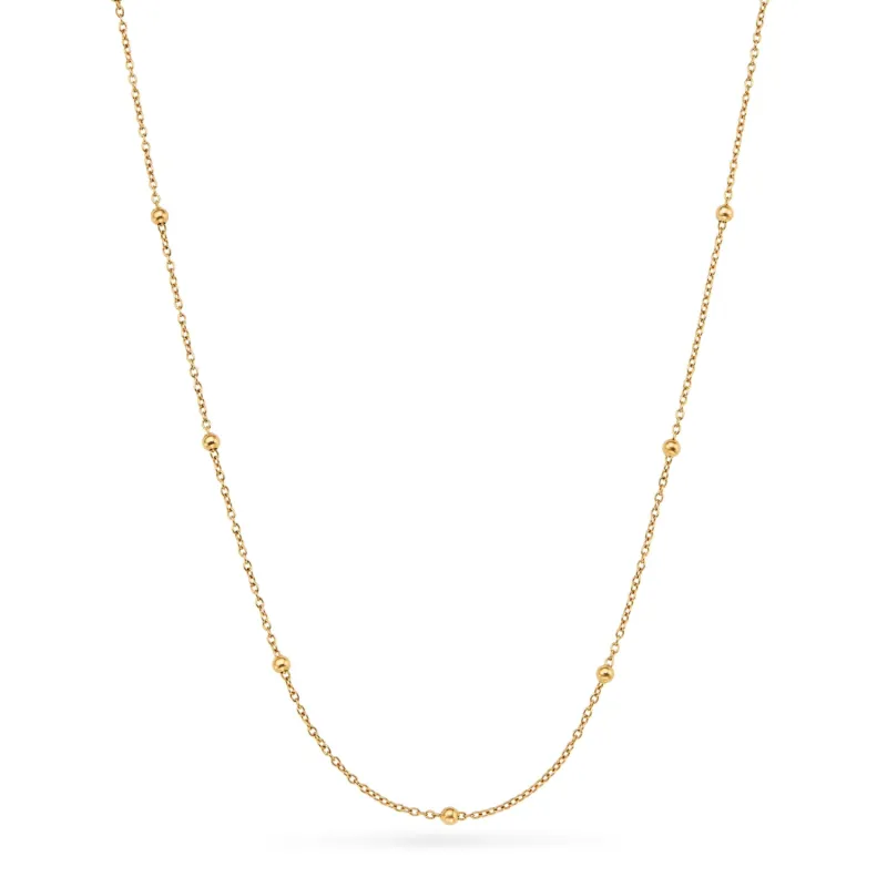 Layering Sphere Chain Necklace 18-20 in (Gold) made by Abbott Lyon