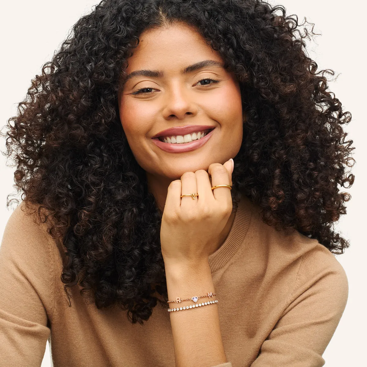 Made Mine Initials & Birthstone Bracelet (Rose Gold) sold by Abbott Lyon product image thumbnail 4