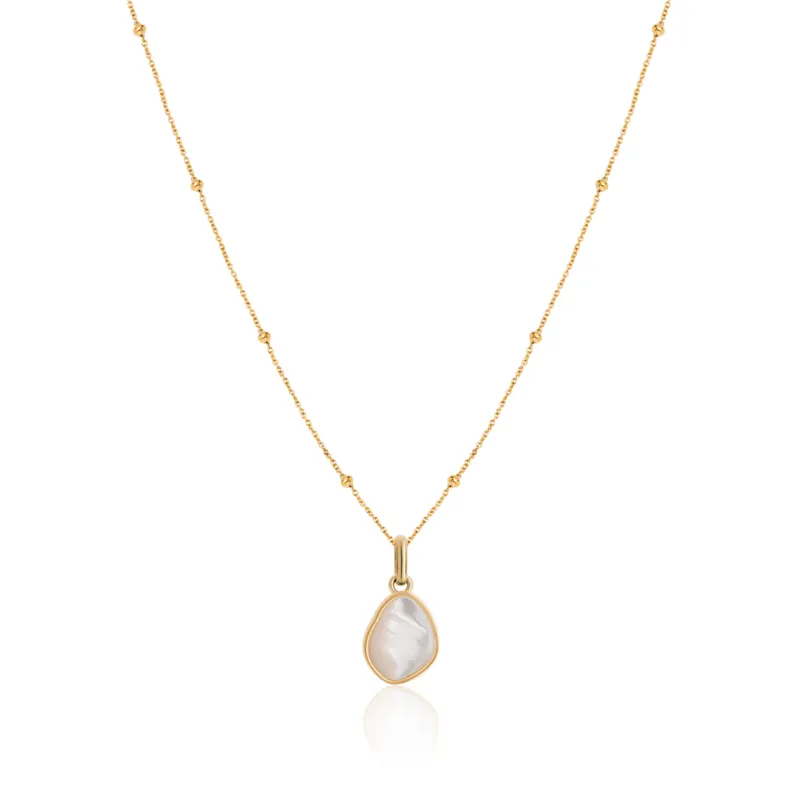 Organic Moonstone Necklace (Gold) sold by Abbott Lyon