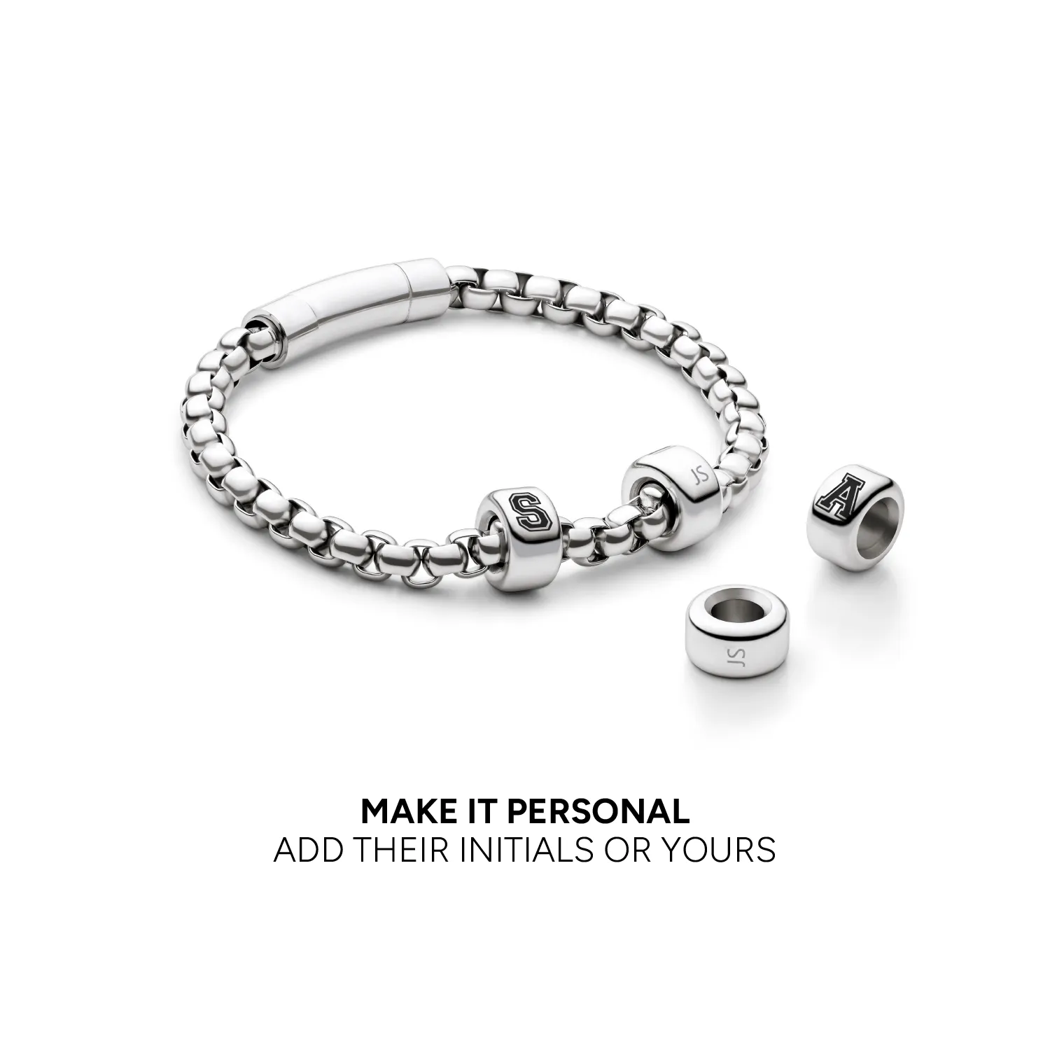 Men's Element Box Chain Bracelet (Silver) sold by Abbott Lyon product image thumbnail 4