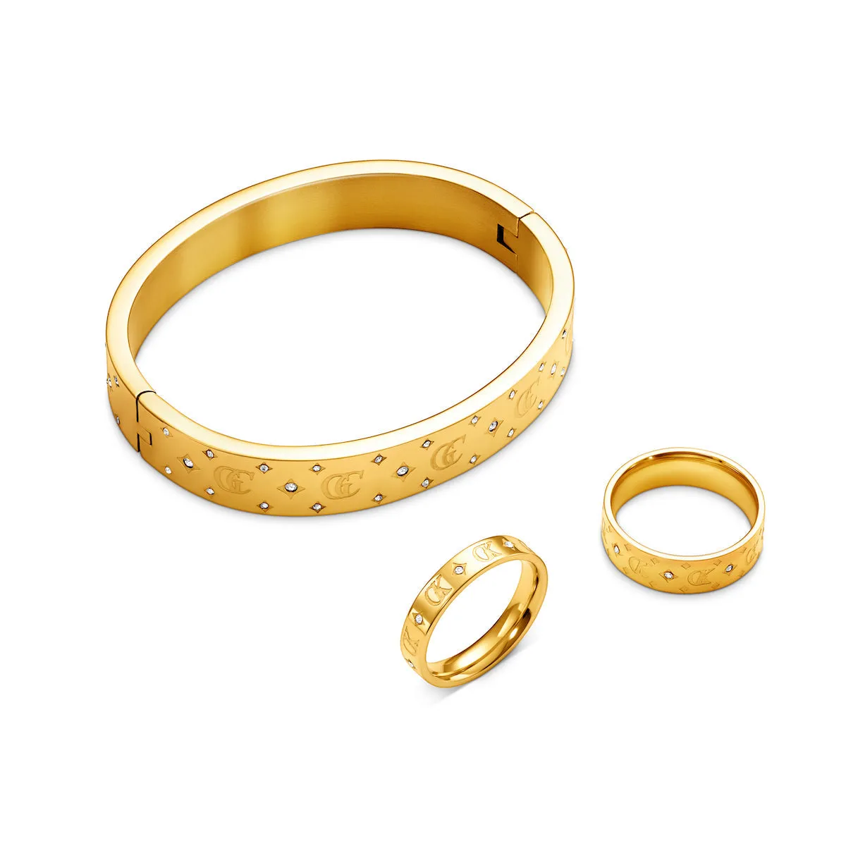 Own Way Monogram Bangle (Gold) sold by Abbott Lyon product image thumbnail 5