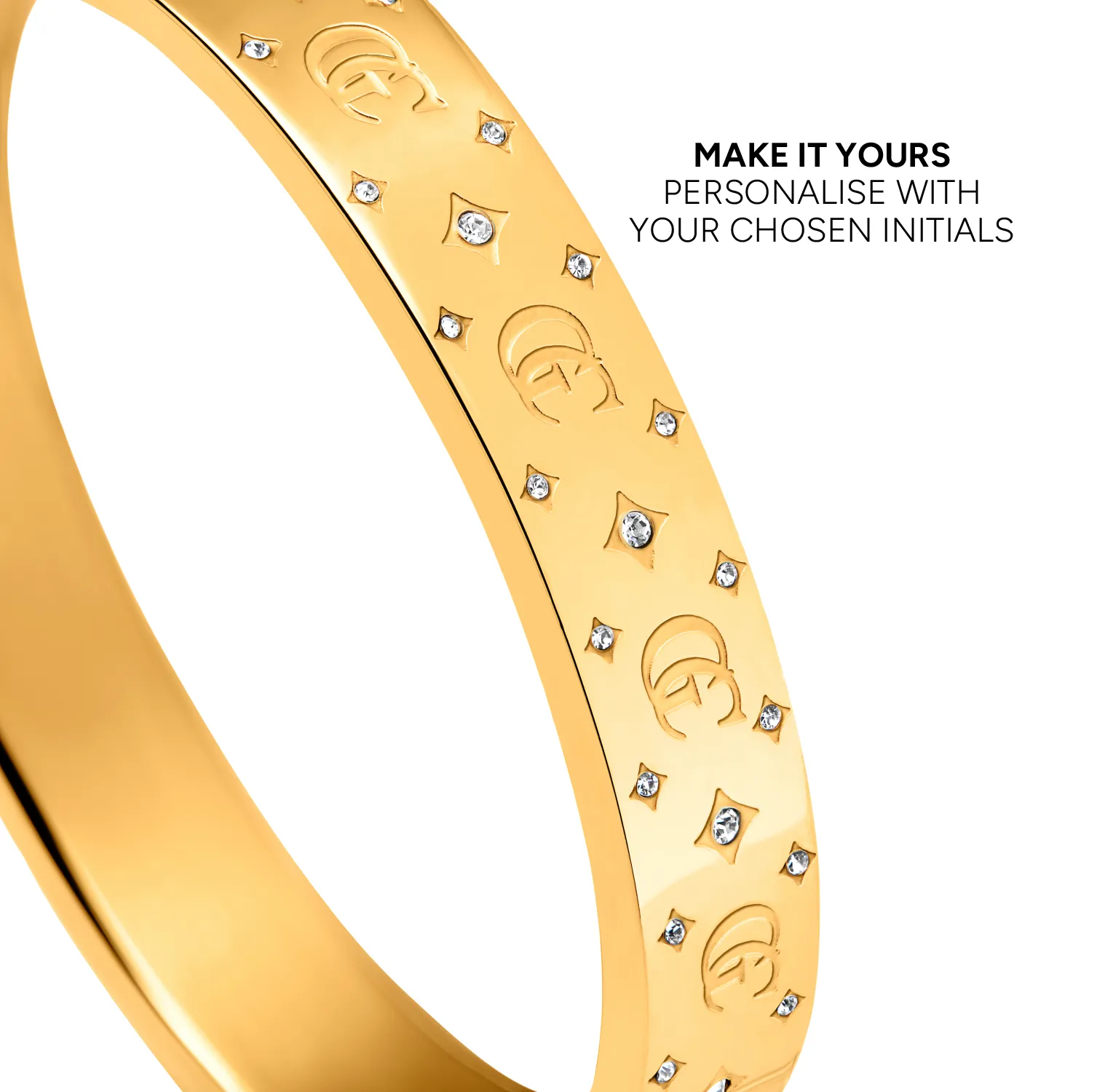 Own Way Monogram Bangle (Gold) sold by Abbott Lyon product image thumbnail 4