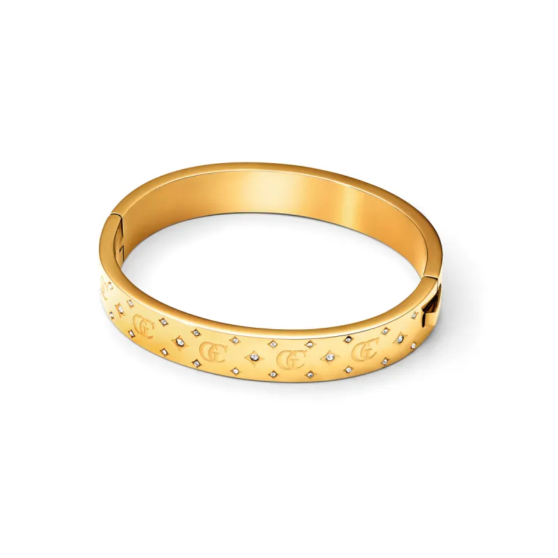 Own Way Monogram Bangle (Gold) sold by Abbott Lyon