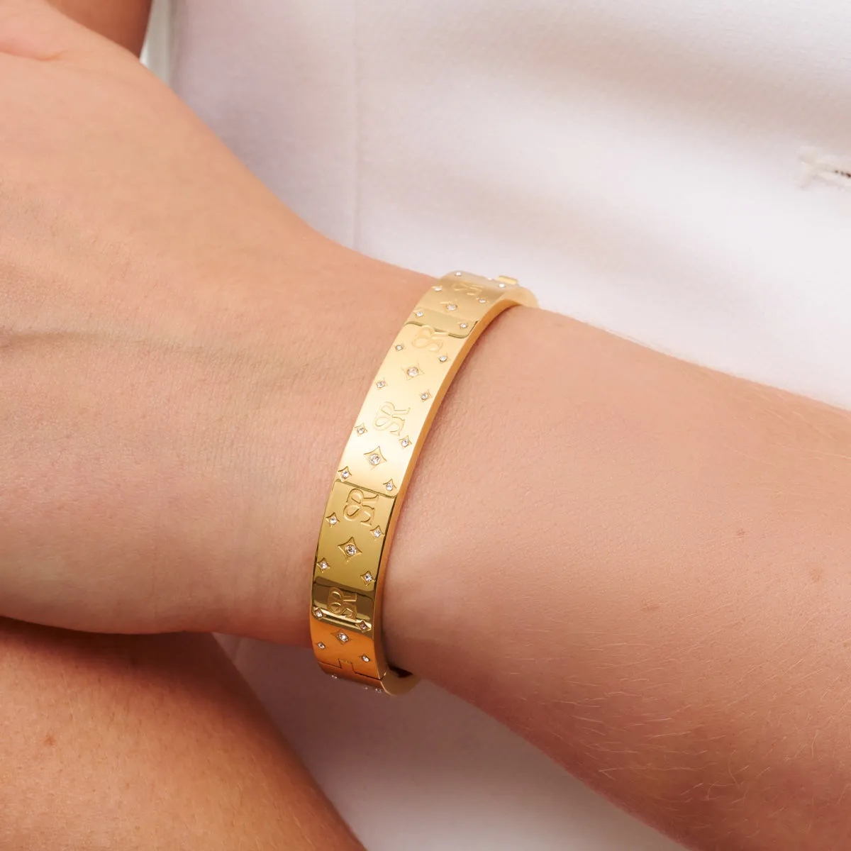 Own Way Monogram Bangle (Gold) sold by Abbott Lyon product image thumbnail 2