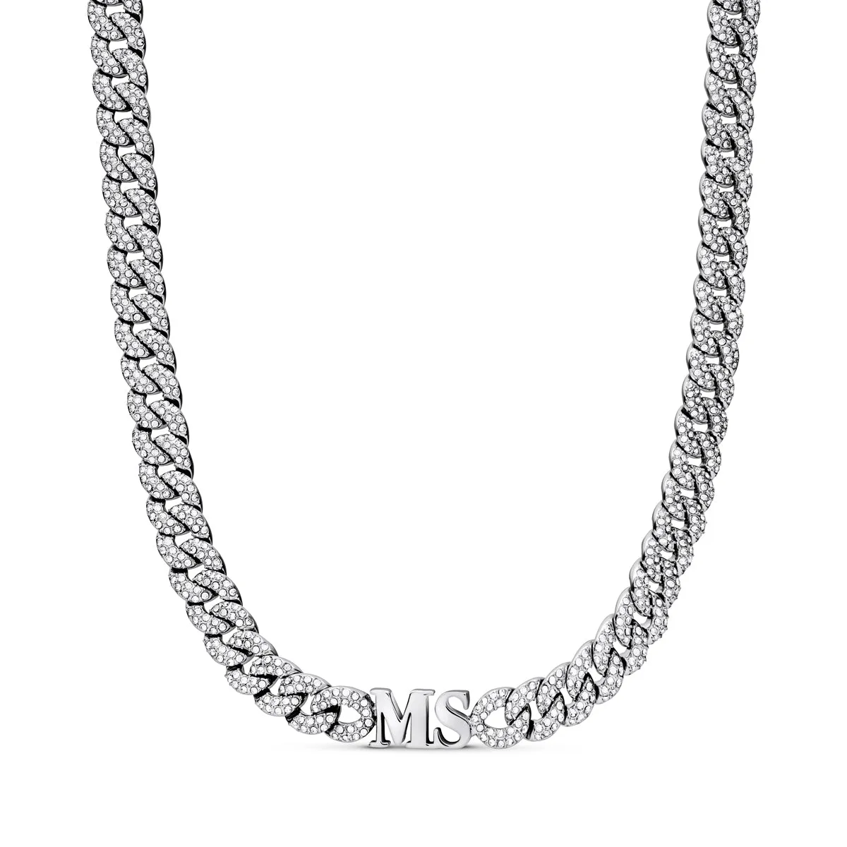 Gala Pavé Initial Choker (Silver) sold by Abbott Lyon