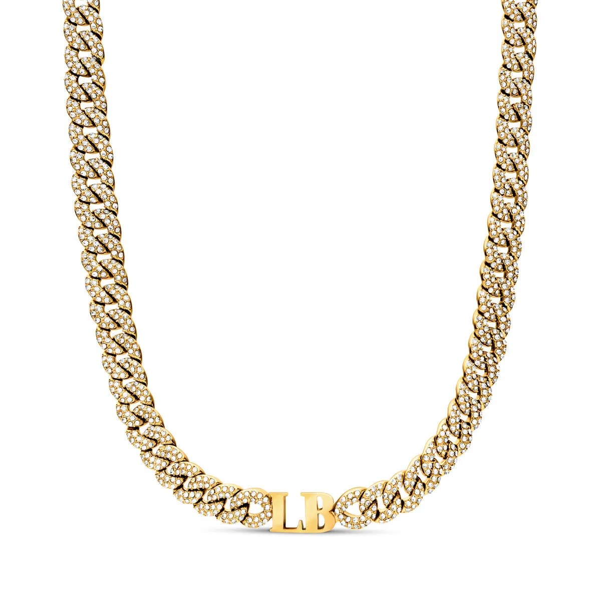 Gala Pavé Initial Choker (Gold) sold by Abbott Lyon