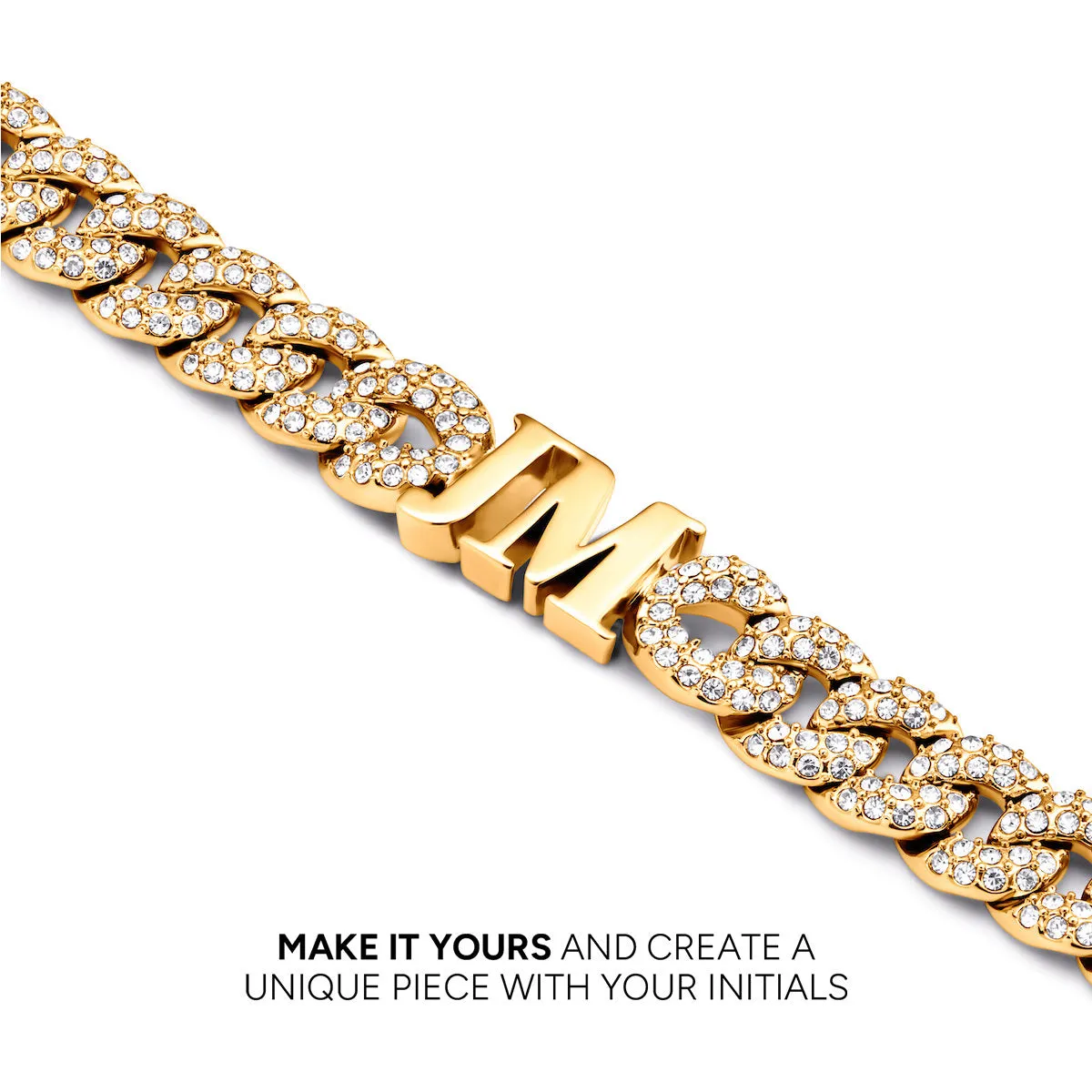 Gala Pavé Initial Choker (Gold) sold by Abbott Lyon product image thumbnail 4