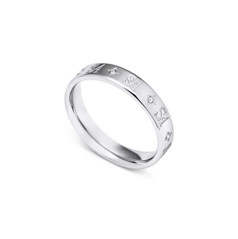 Own Way Monogram Ring (Silver) sold by Abbott Lyon