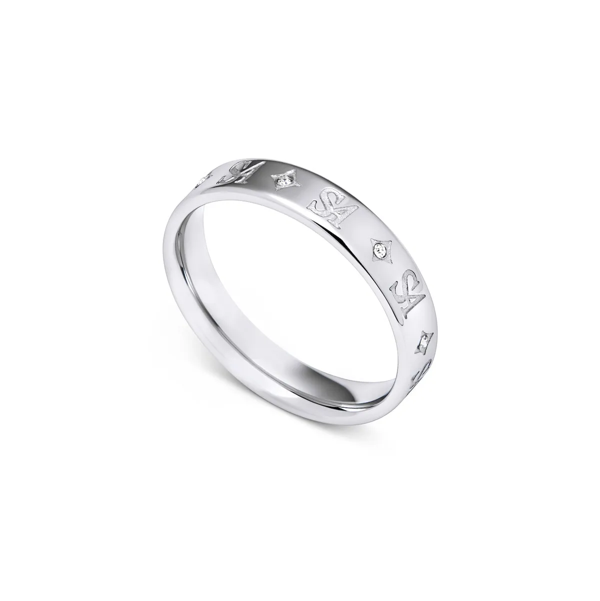 Own Way Monogram Ring (Silver) sold by Abbott Lyon