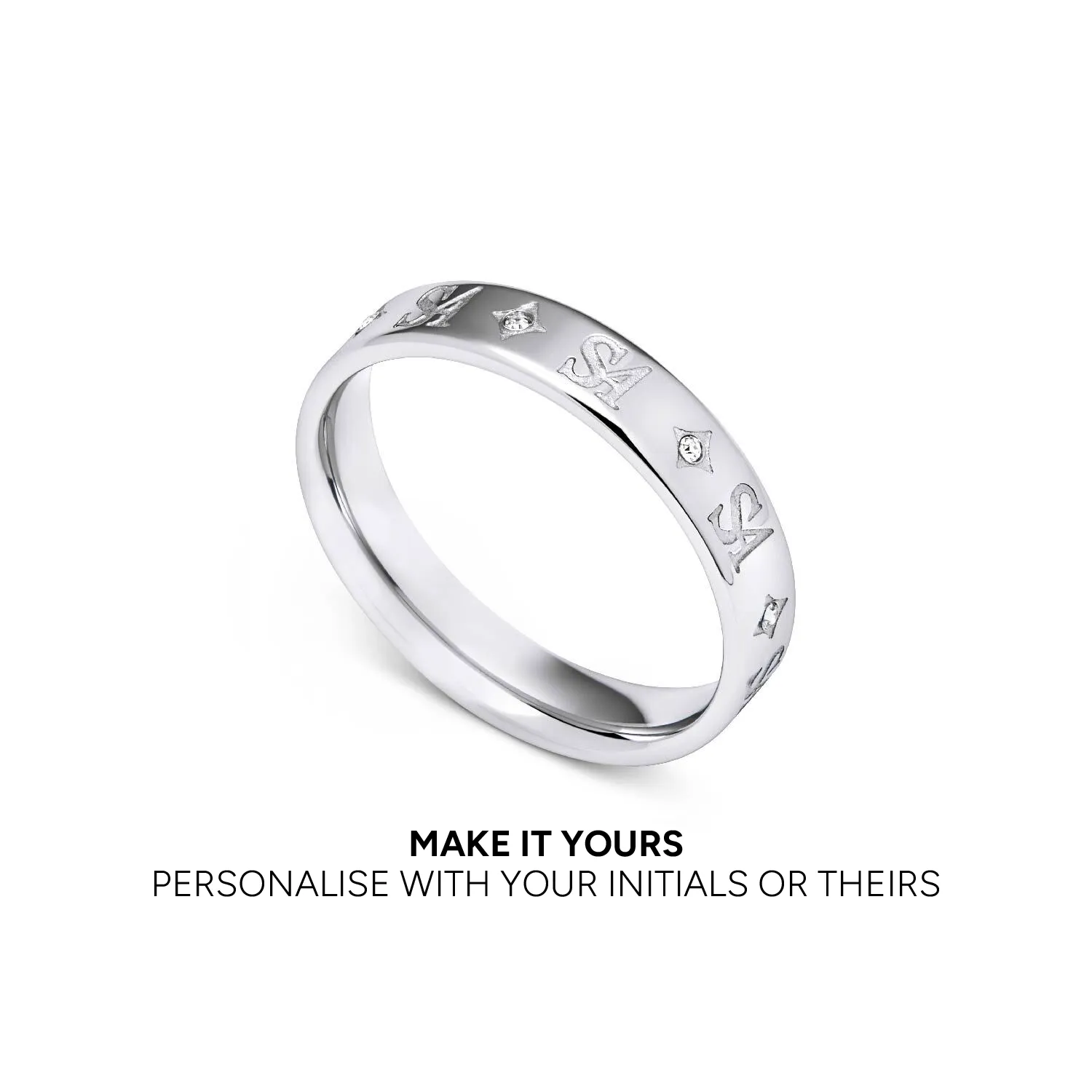 Own Way Monogram Ring (Silver) sold by Abbott Lyon product image thumbnail 4