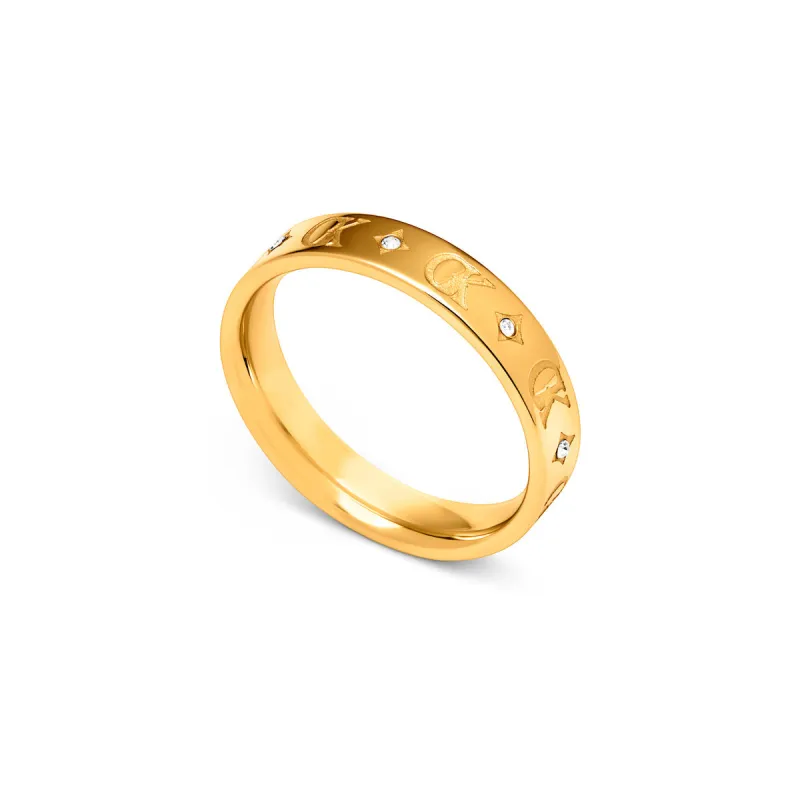 Own Way Monogram Ring (Gold) sold by Abbott Lyon