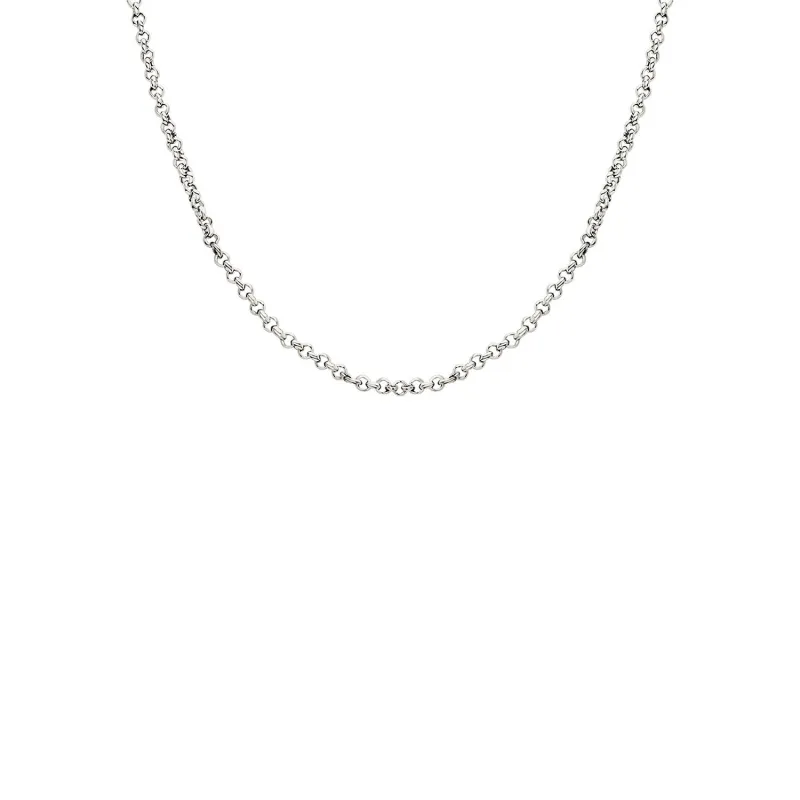 Layering Box Chain Necklace (Silver) made by Abbott Lyon