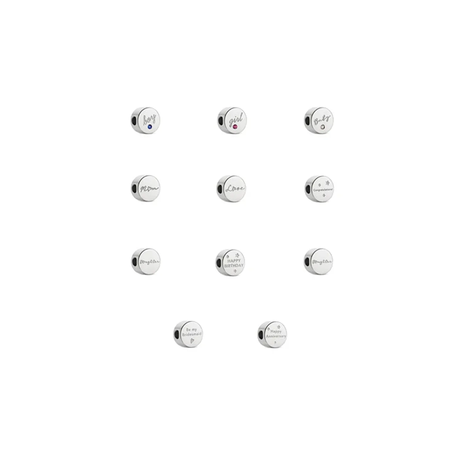 Phrase Charms (Silver) sold by Abbott Lyon