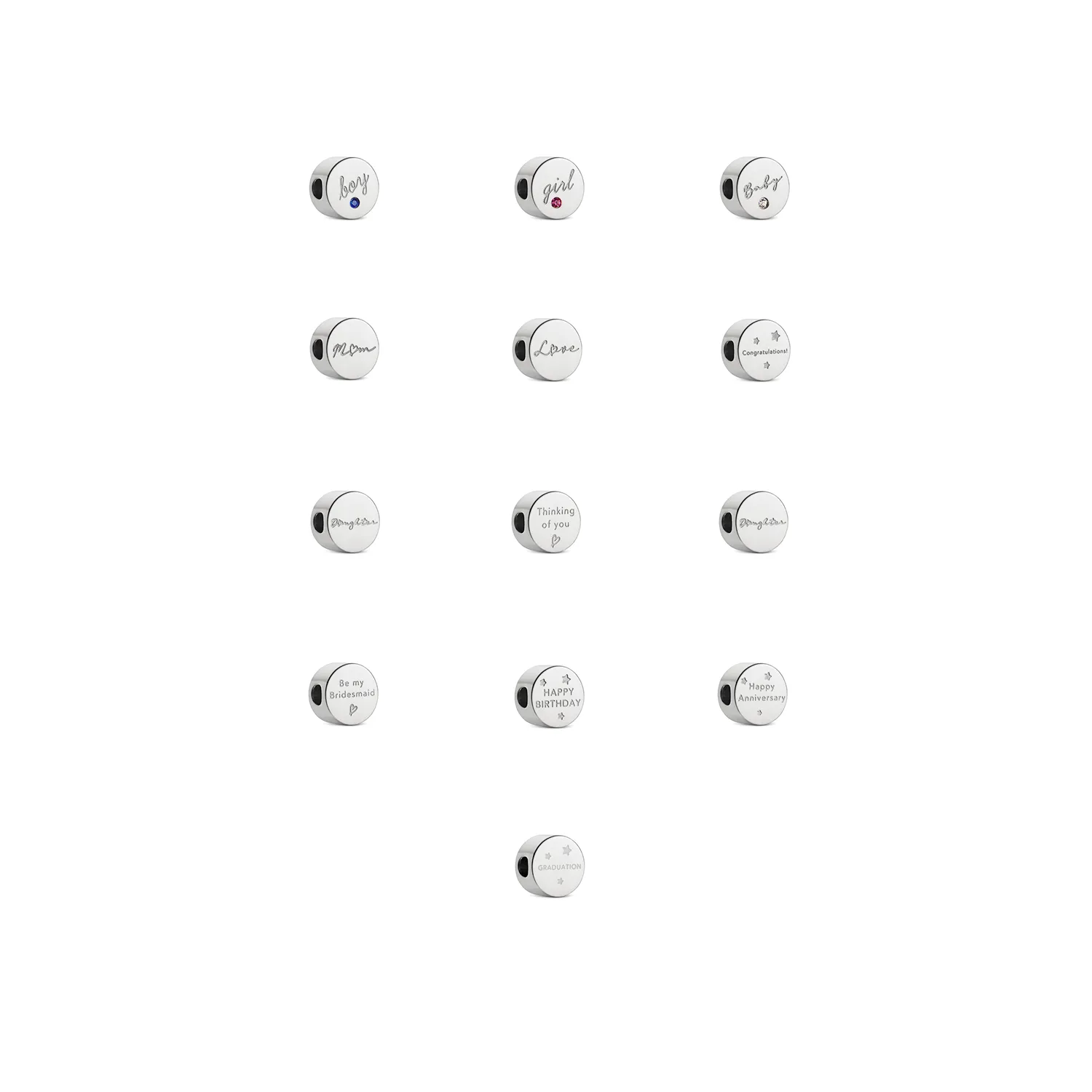 Phrase Charms (Silver) sold by Abbott Lyon product image thumbnail 2