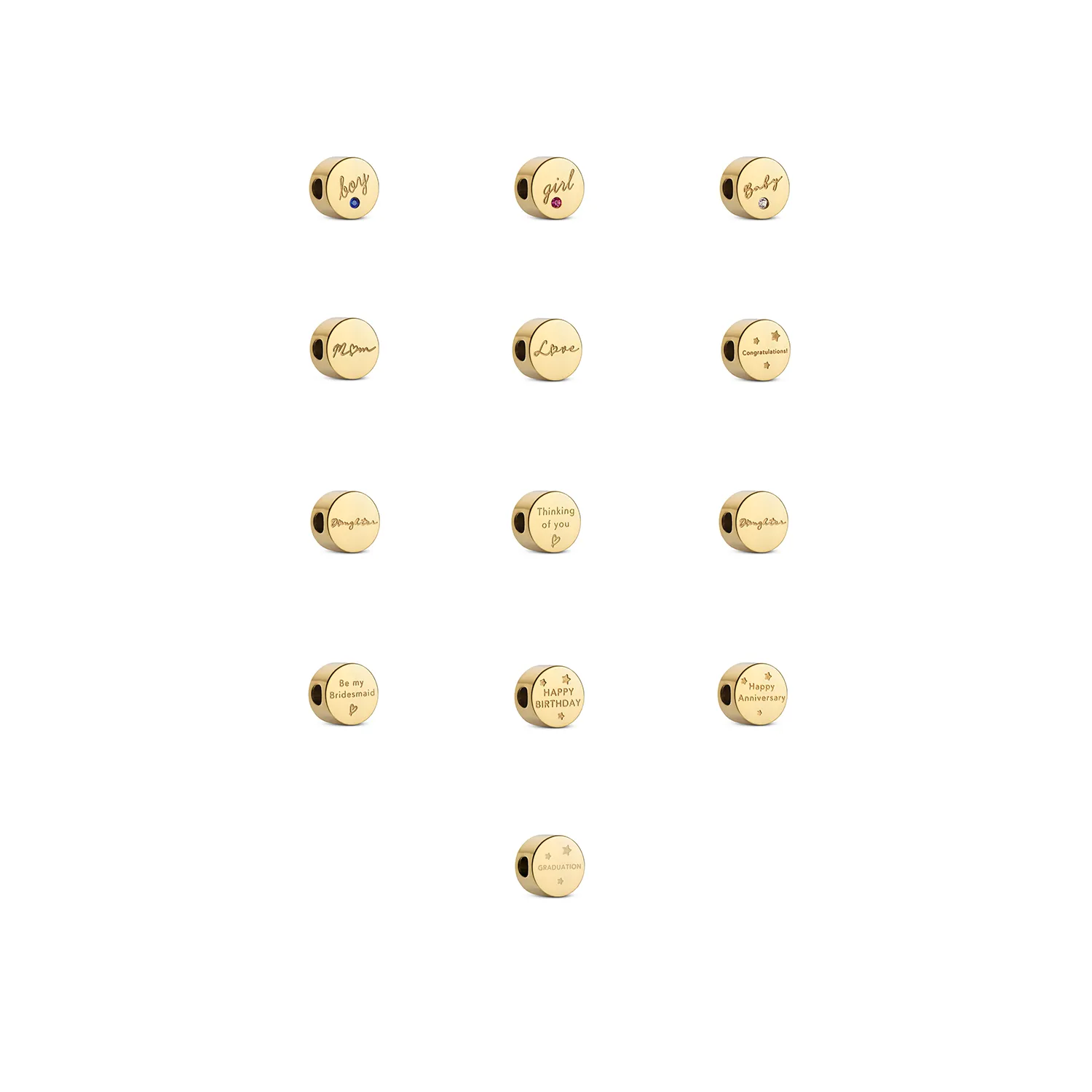 Phrase Charms (Gold) sold by Abbott Lyon product image thumbnail 2