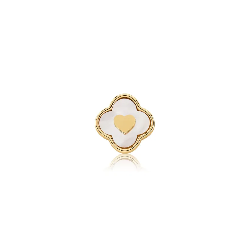 Pearl Clover Charms (Gold) - Heart sold by Abbott Lyon